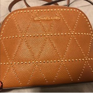 Michael Kors Adele MD Dome Crossbody in Luggage